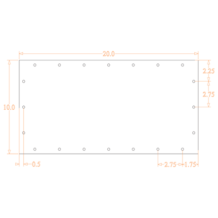 Sound Authority Plexiglass - 20" x 10" Blank Acrylic Window For Subwoofer Box - Sound Authority