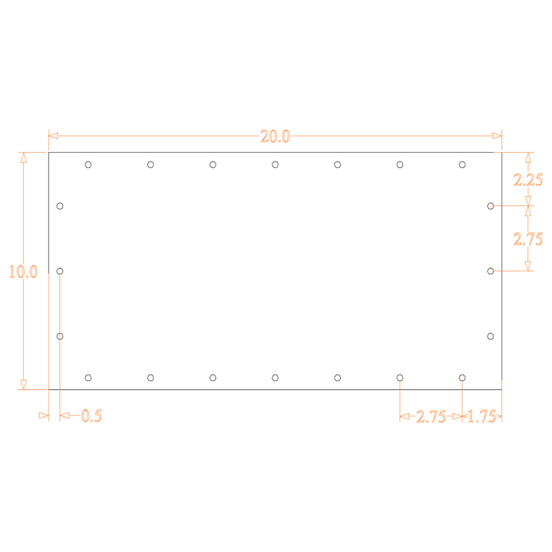 Sound Authority Plexiglass - 20" x 10" Blank Acrylic Window For Subwoofer Box - Sound Authority