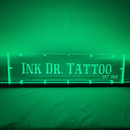 Sound Authority Plexiglass - 20" x 5" 3D Engraved Acrylic Window For Subwoofer Box - Sound Authority