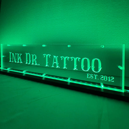 Sound Authority Plexiglass - 20" x 5" 3D Engraved Acrylic Window For Subwoofer Box - Sound Authority