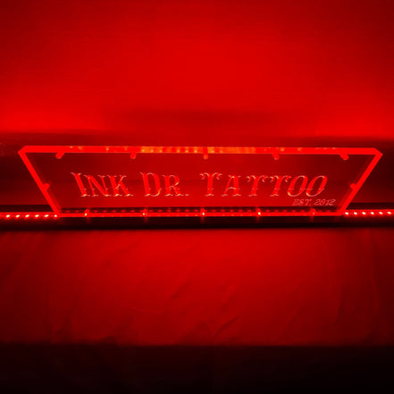 Sound Authority Plexiglass - 20" x 5" 3D Engraved Acrylic Window For Subwoofer Box - Sound Authority