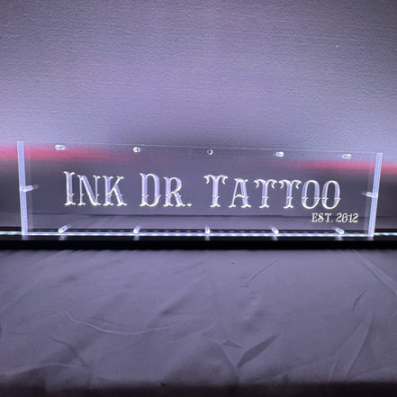 Sound Authority Plexiglass - 20" x 5" 3D Engraved Acrylic Window For Subwoofer Box - Sound Authority