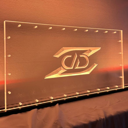 Sound Authority Plexiglass - 24" x 12" 3D Engraved Acrylic Window For Subwoofer Box - Sound Authority