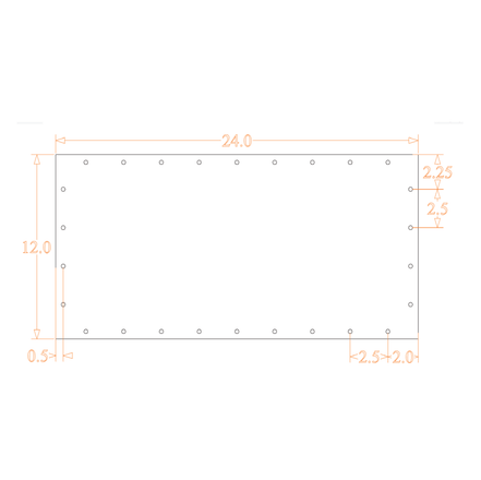 Sound Authority Plexiglass - 24" x 12" Blank Acrylic Window For Subwoofer Box - Sound Authority