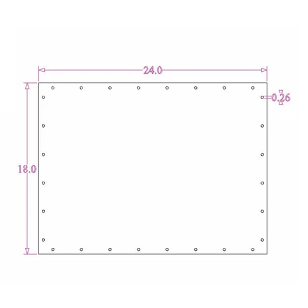 Sound Authority Plexiglass - 24" x 18" 3D Engraved Acrylic Window For Subwoofer Box - Sound Authority