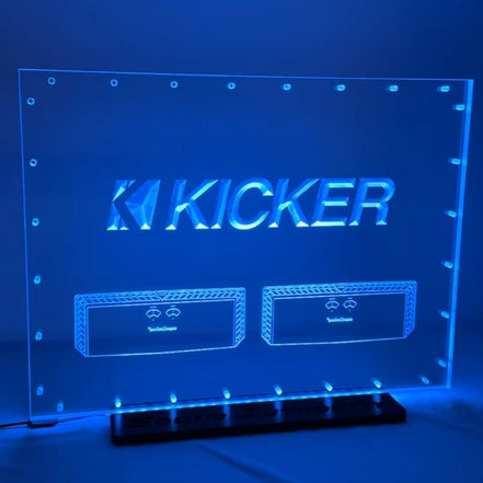 Sound Authority Plexiglass - 24" x 18" 3D Engraved Acrylic Window For Subwoofer Box - Sound Authority