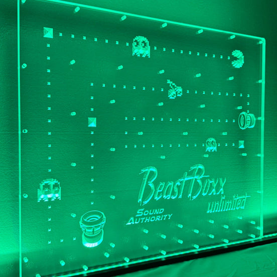 Sound Authority Plexiglass - 24" x 24" 3D Engraved Acrylic Window For Subwoofer Box - Sound Authority