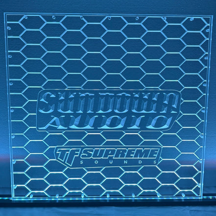 Sound Authority Plexiglass - 24" x 24" 3D Engraved Acrylic Window For Subwoofer Box - Sound Authority