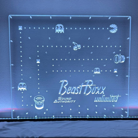 Sound Authority Plexiglass - 24" x 24" 3D Engraved Acrylic Window For Subwoofer Box - Sound Authority