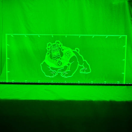 Sound Authority Plexiglass - 30" x 10" 3D Engraved Acrylic Window For Subwoofer Box - Sound Authority