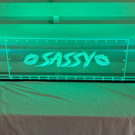 Sound Authority Plexiglass - 30" x 10" 3D Engraved Acrylic Window For Subwoofer Box - Sound Authority