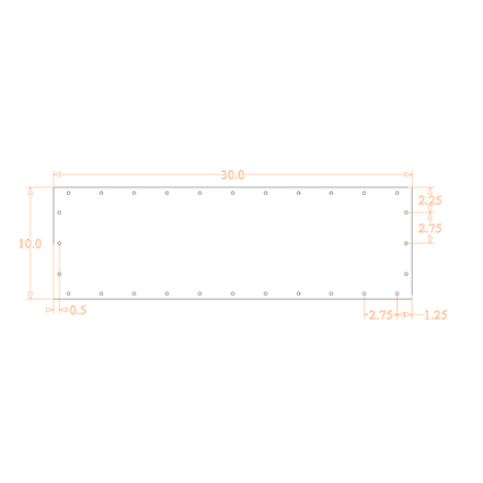 Sound Authority Plexiglass - 30" x 10" Blank Acrylic Window For Subwoofer Box - Sound Authority