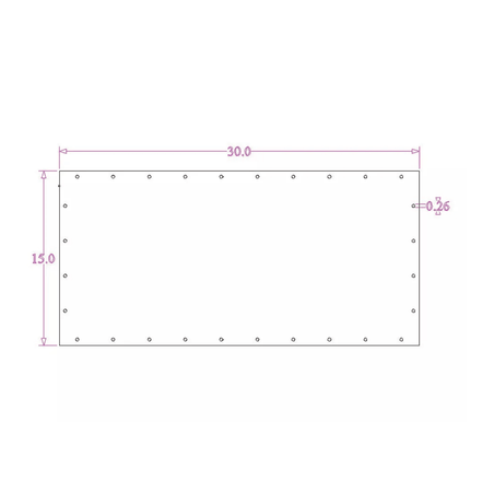 Sound Authority Plexiglass - 30" x 15" 3D Engraved Acrylic Window For Subwoofer Box - Sound Authority