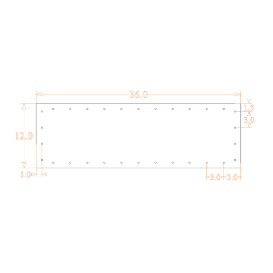 Sound Authority Plexiglass - 36" x 12" Blank Acrylic Window For Subwoofer Box - Sound Authority