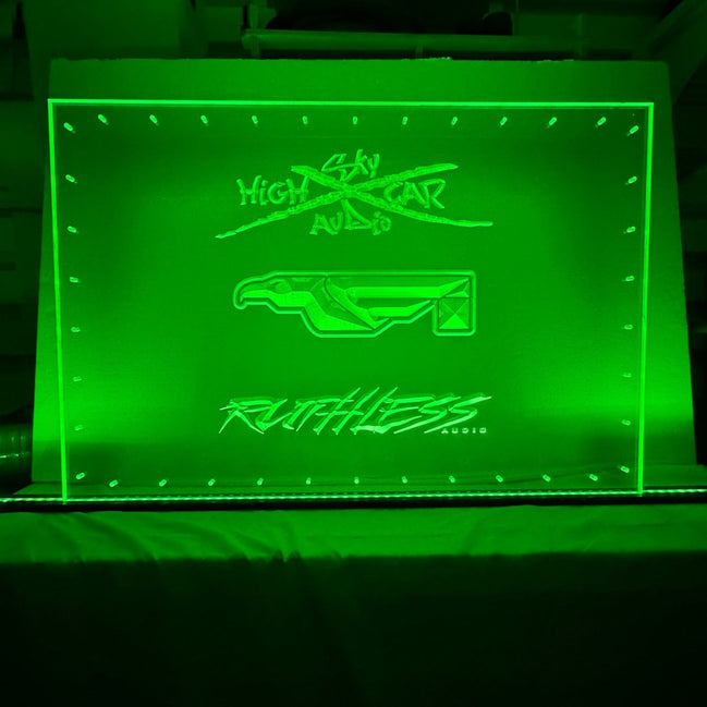 Sound Authority Plexiglass - 36" x 24" 3D Engraved Acrylic Window For Subwoofer Box - Sound Authority