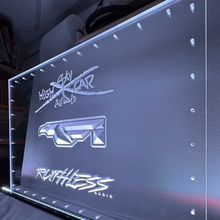 Sound Authority Plexiglass - 36" x 24" 3D Engraved Acrylic Window For Subwoofer Box - Sound Authority