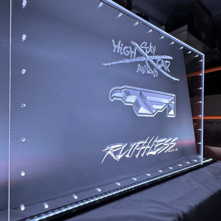 Sound Authority Plexiglass - 36" x 24" 3D Engraved Acrylic Window For Subwoofer Box - Sound Authority