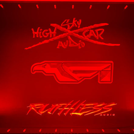 Sound Authority Plexiglass - 36" x 24" 3D Engraved Acrylic Window For Subwoofer Box - Sound Authority