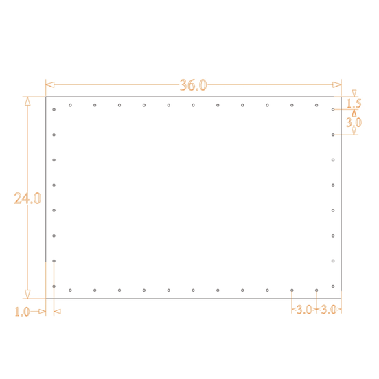 Sound Authority Plexiglass - 36" x 24" 3D Engraved Acrylic Window For Subwoofer Box - Sound Authority