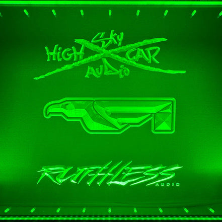 Sound Authority Plexiglass - 36" x 24" 3D Engraved Acrylic Window For Subwoofer Box - Sound Authority