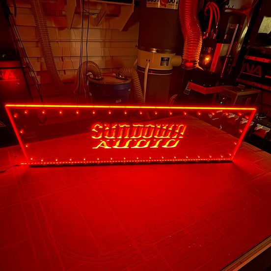 Sound Authority Plexiglass - 48" x 12" 3D Engraved Acrylic Window For Subwoofer Box - Sound Authority