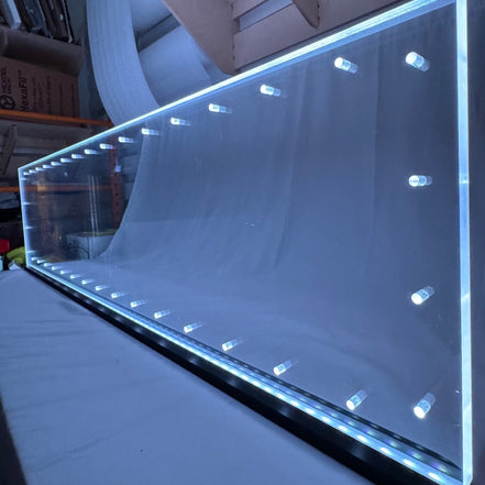 Sound Authority Plexiglass - 48" x 12" Blank Acrylic Window For Subwoofer Box - Sound Authority