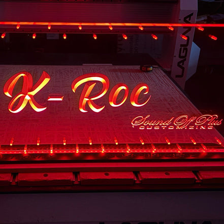 Sound Authority Plexiglass - 48" x 24" 3D Engraved Acrylic Window For Subwoofer Box - Sound Authority