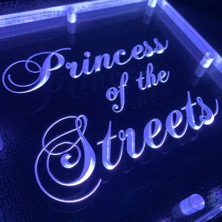 Sound Authority Plexiglass - 6" x 6" 3D Engraved Acrylic Window For Subwoofer Box - Sound Authority