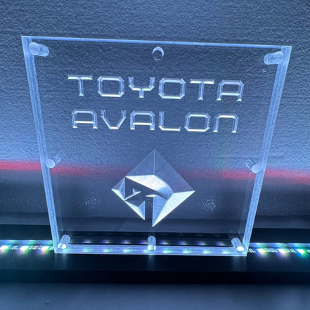 Sound Authority Plexiglass - 6" x 6" 3D Engraved Acrylic Window For Subwoofer Box - Sound Authority