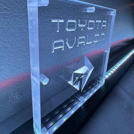 Sound Authority Plexiglass - 6" x 6" 3D Engraved Acrylic Window For Subwoofer Box - Sound Authority