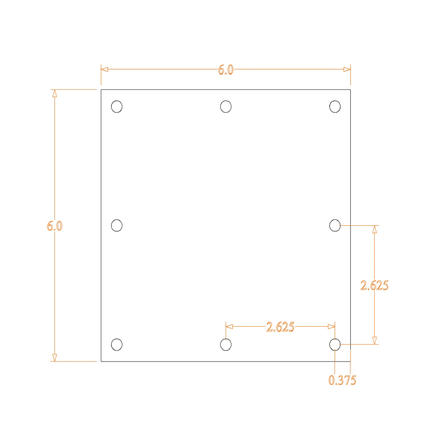 Sound Authority Plexiglass - 6" x 6" Blank Acrylic Window For Subwoofer Box - Sound Authority