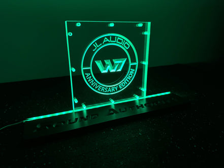 Sound Authority Plexiglass - 8" x 8" 3D Engraved Acrylic Window For Subwoofer Box - Sound Authority