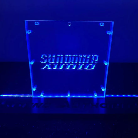 Sound Authority Plexiglass - 8" x 8" 3D Engraved Acrylic Window For Subwoofer Box - Sound Authority