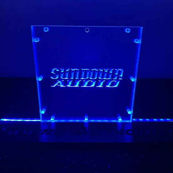 Sound Authority Plexiglass - 8" x 8" 3D Engraved Acrylic Window For Subwoofer Box - Sound Authority