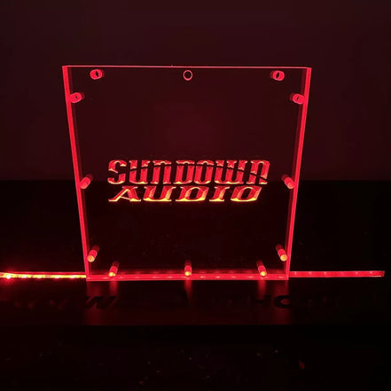 Sound Authority Plexiglass - 8" x 8" 3D Engraved Acrylic Window For Subwoofer Box - Sound Authority