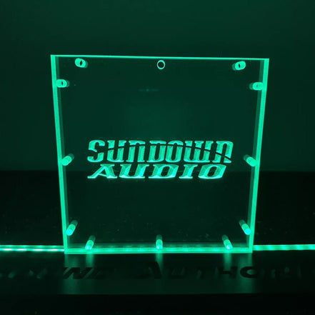 Sound Authority Plexiglass - 8" x 8" 3D Engraved Acrylic Window For Subwoofer Box - Sound Authority
