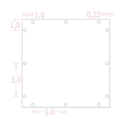 Sound Authority Plexiglass - 8" x 8" 3D Engraved Acrylic Window For Subwoofer Box - Sound Authority